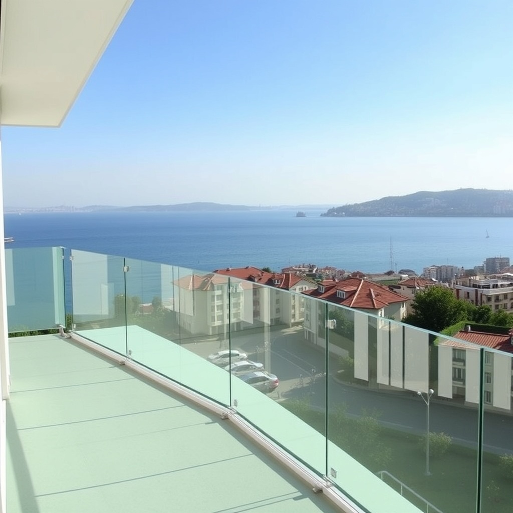 Sarıyer'de 10mm Temperli Cam Balkonlar
